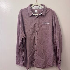 Buckle Men's Button-Down Shirt in Dusty Mauve